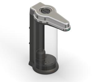 Quality FCC Hands Free Kitchen Soap Dispenser 9CM 500ML Black Sensor wholesale