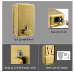 Industrial black yellow soap dispenser 1200ML foaming hand soap dispenser