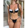 Buy cheap Sexy Black White Bikini Bathing Suits Color Matching U Drag Women 2 Piece Bikini from wholesalers