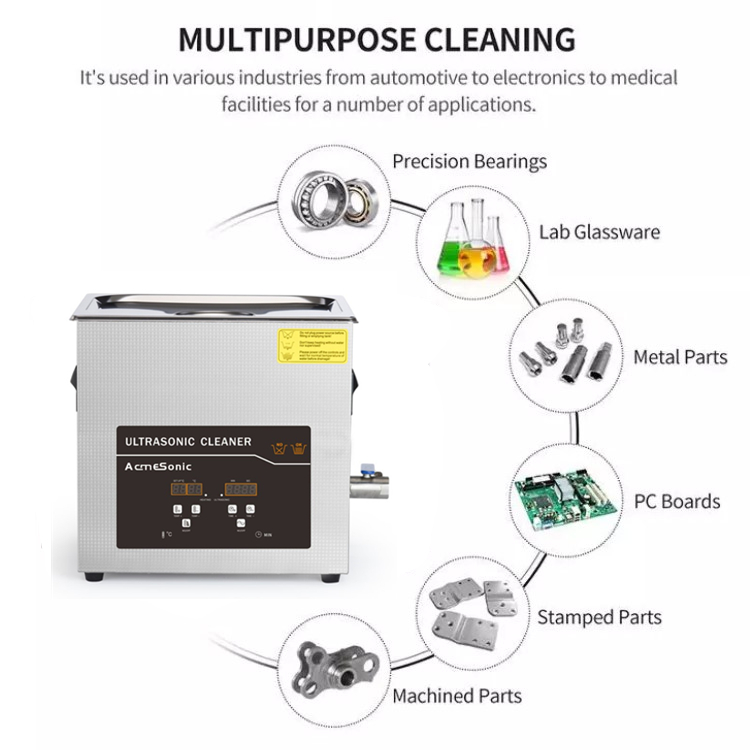 Custom Ultrasonic Part Cleaner With 30L Large Tank For Metal Parts Cleaning