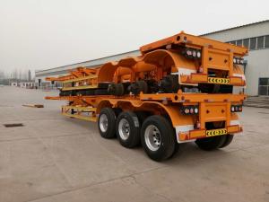 Quality Shipping ISO 25t Skeletal Semi Trailer Container Tri Axle wholesale