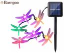 Outdoor Dragonfly Solar LED Christmas Lights String 6M 30 LED For Festival Party