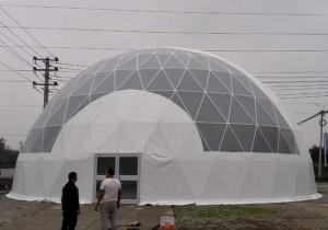 Quality UV Resistant / Waterproof Dome Shelter Tent Round Shaped With PVC Coated Cover Fabric wholesale