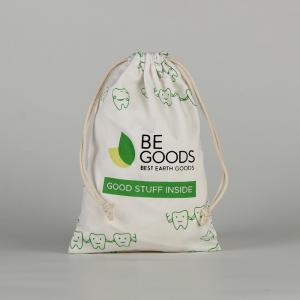 Quality Custom Eco Friendly Organic Muslin Cotton Pouch Promotional Small White Drawstring Bag wholesale