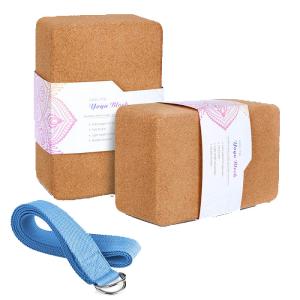 Quality Natural Gymnastic Posture Yoga Cork Brick Cork Fitness Sets wholesale