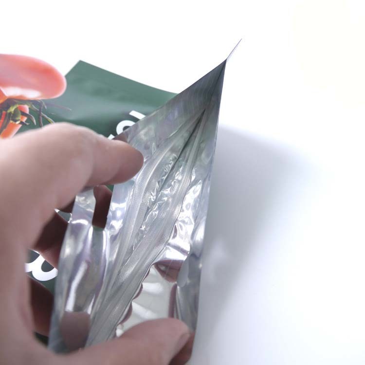 Food Grade 250g Stand Up Aluminum Foil Bag Biodegradable With Zipper