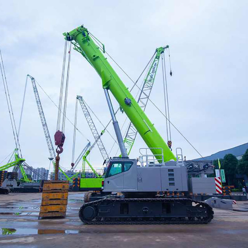 Green Zoomlion ZCT600V532 Used Crawler Crane Telescopic Truck Crane 60ton
