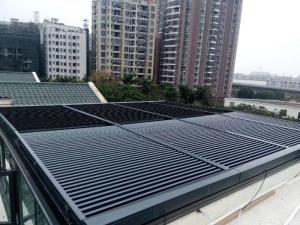 Quality Adjustable Weatherproof Louvres System SKS90 Aluminum Architectural Facade Sun Control wholesale
