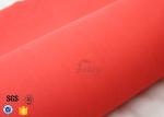 Fiberglass Fire Blanket Cloth With Acrylic Welding Safety Protection Red 550℃