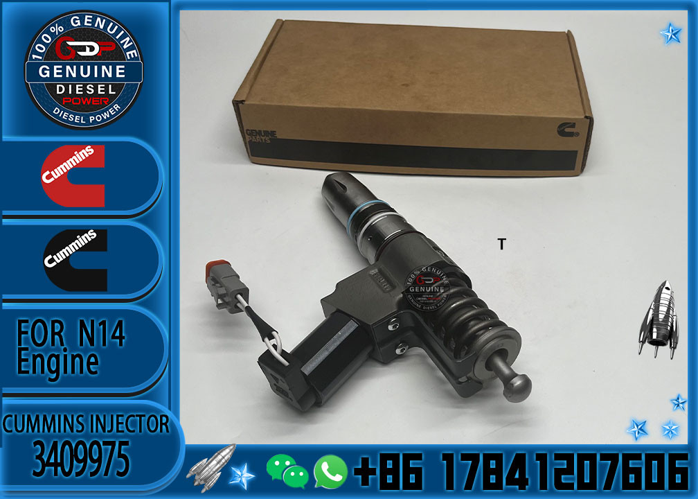 Engine common rail fuel injector 3411760 3081315F 3409975 3409975 for Cummins N14