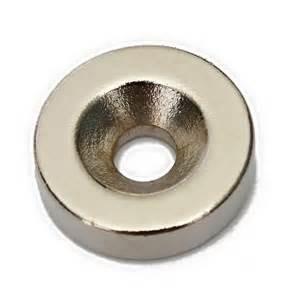 Quality N42 Sintered Countersunk High Performance M5 Thread Hole Round Pot Magnets wholesale