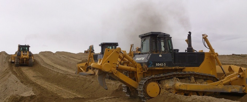 SD13 130hp Shantui Bulldozer SSHANGCHAI D6114ZG4B Water Cooled / Small Dozer