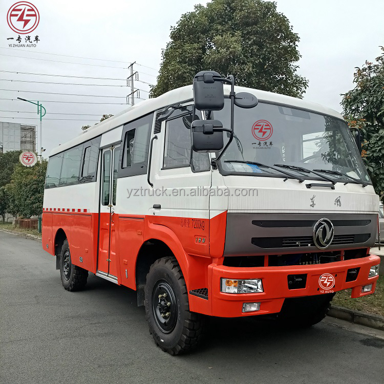 Dongfeng 4x4 Mini Bus Project Vehicle Customer's Requirement for Off-road Desert Coach