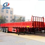 Dual Line Braking System 40ft Flatbed Trailer for Bulk Cargo Delivery Steel