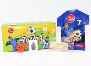 Quality 6g Football Star Theme Candy World Cup Style Fruity CC Stick Candy For Children wholesale