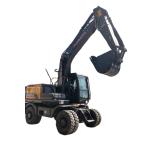 DX150W-9 Hydraulic Excavator Isuzu Engine 13.52 Ton Bucket Wheel Excavator