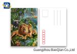 Lion Pattern 3D Lenticular Postcards 3D Souvenir For Tourist Promotion Gift