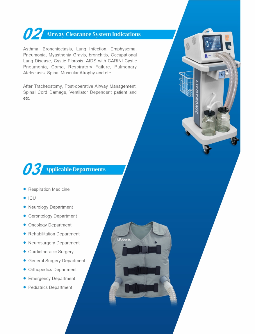 HFCWO High Frequency Chest Wall Oscillation Medical Equipment