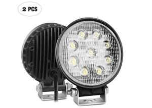 Quality Waterproof Round LED Work Lights 4X4 3030 LED Chip High Brightness wholesale