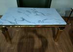 Living Room 900mm Wrought Iron Marble Table