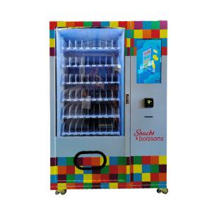 Quality Metal Frame Small Snack Food Vending Machine With Advertising Screen wholesale
