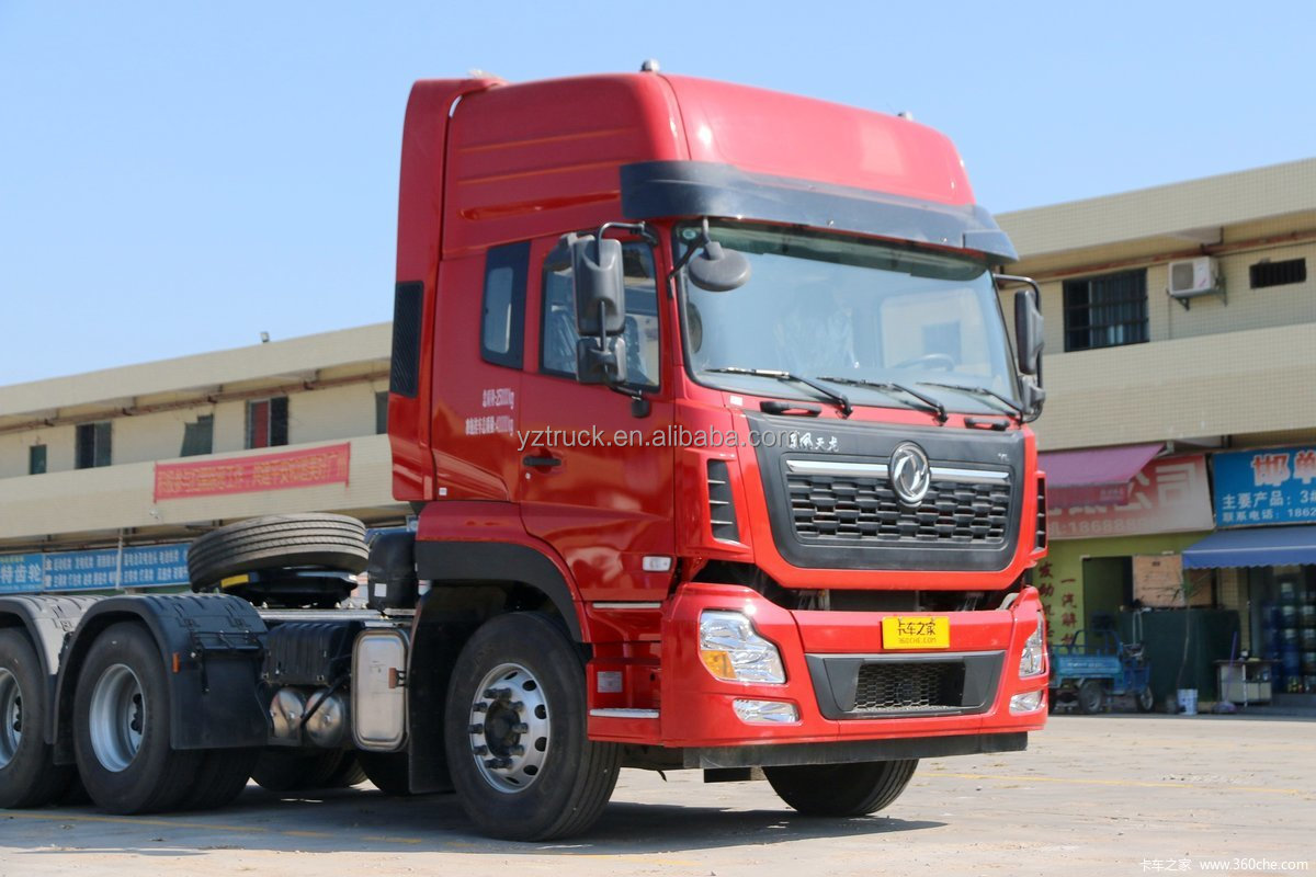 Manual Transmission Diesel Tractor Truck 450HP Euro 5 Emission Standard for Dump and Cargo