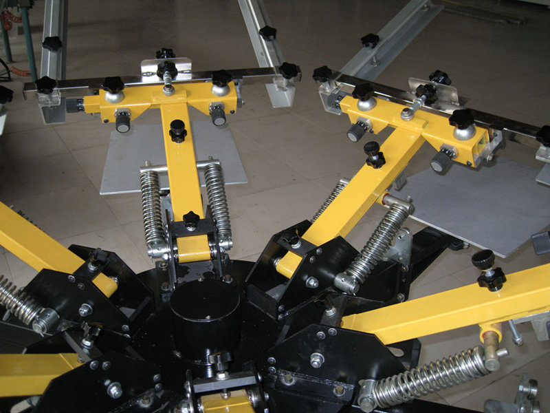Manual rotary screen printing machine