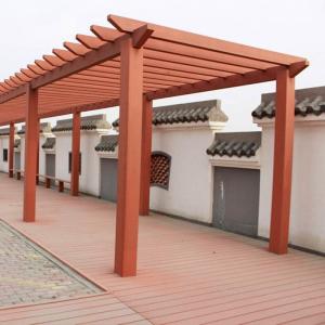 Quality Modern WPC Pergola With Composite Decking board Lightweight wholesale