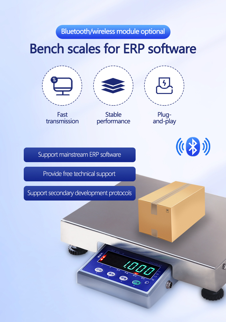 15kg Division 2g/1g Capacity Electronic Table Scale with Bluetooth and LED Display