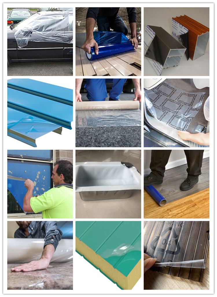 Temporary Customized Printable PE Protective Film For All Kinds Of Surfaces
