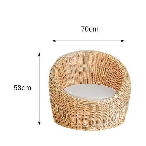 Customized Rattan Outdoor Table And Chair Set For Tea Cafe Shop