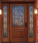 beveled glass in door