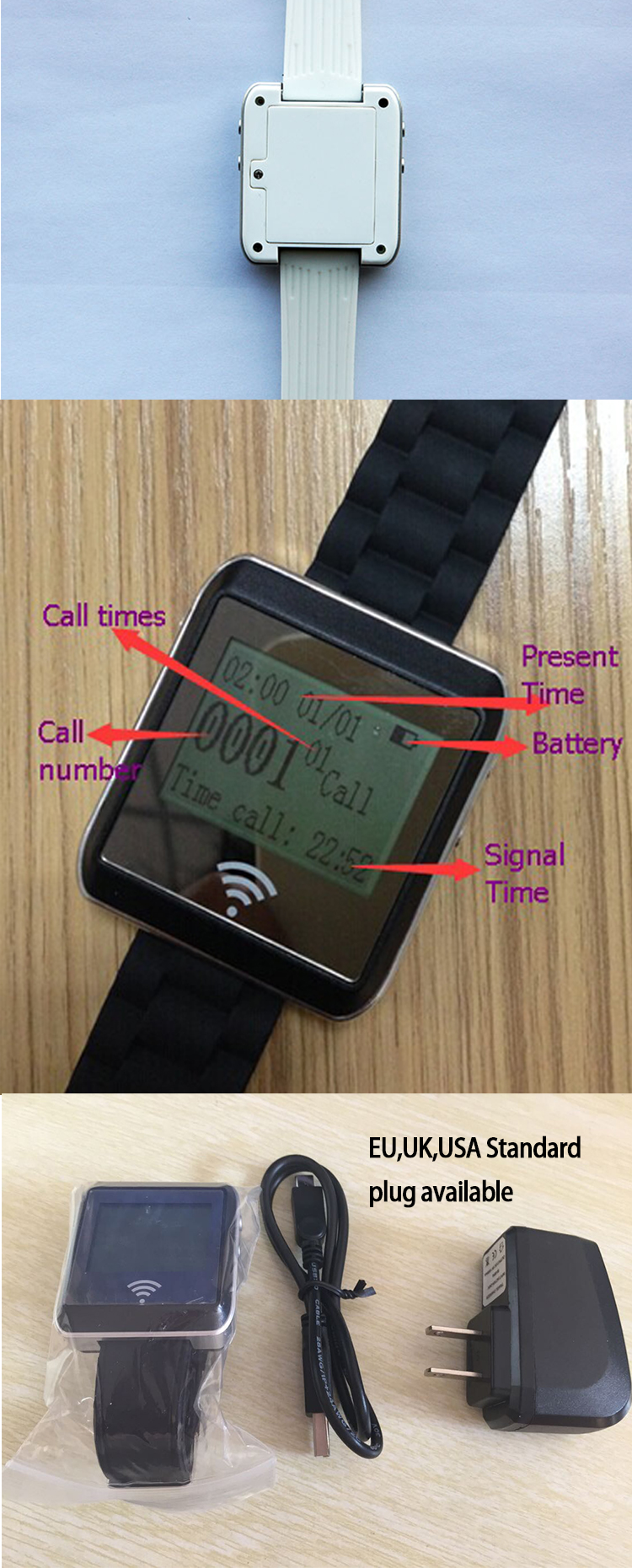 China best price nursing home wireless nurse call system with watch pager and push button