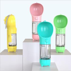Quality 19OZ 4 In 1 Portable Dog Water Dispenser With Feeding Bowl Poop Shovel wholesale