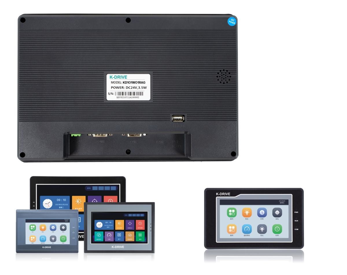 Multipurpose Durable 7 Inch HMI , USB Industrial HMI Touch Panel