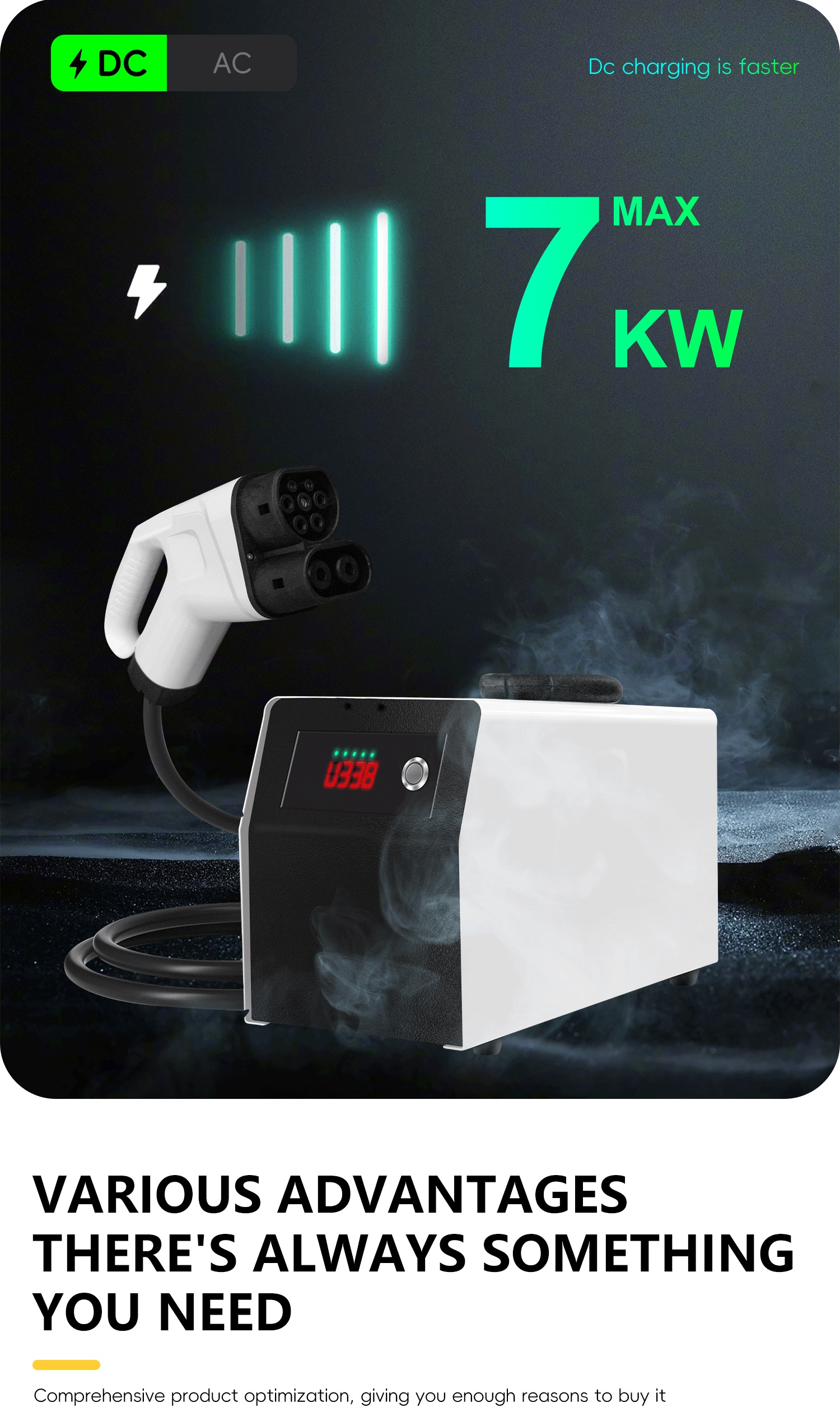 Speed CCS2 EV Charger E-Mingze Sale Euro Standard 7KW 32A Portable Charging Station DC 200-750V Interface Standard CCS