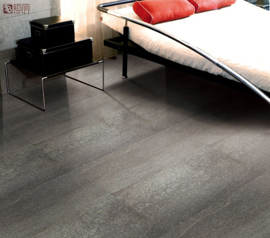 High Hardness Slab Stone Effect Porcelain Tiles 600x600 Mm Long Life Span