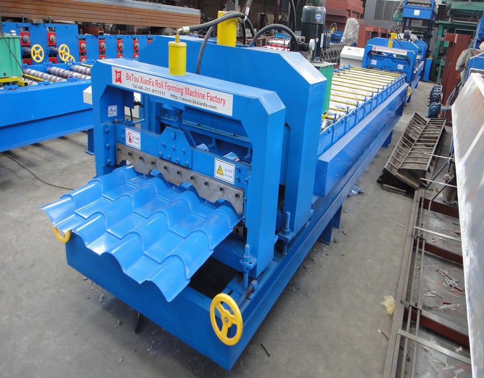 Great Building Material Aluminum Roof Glazed Tile Roll Forming Machine