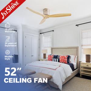 Quality 52 Inch Ceiling Fan With Remote Control Wooden Blade Silent Dc Motor wholesale