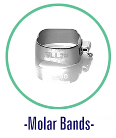 Class I Standard BIOM Mesh Lingual Button In Orthodontics With Chain Attachment