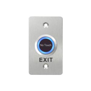Quality 86*50mm 304 Stainless Steel Touchless Infrared Exit Button with LED light wholesale