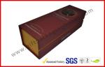 Handmade Silver Printed 1400g Grey Board Wine Packaging Boxes , Magnetic Wine