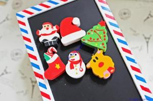 Quality kids holiday eraser,christmas eraser set,kids stationary eraser set wholesale