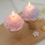 Creative Ice Cream Cone Shaped Aromatherapy Candle Scented Kerze