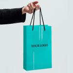 Custom Matte Laminated Retail Euro Tote Bag 250g 300g Paper Tote Bags With