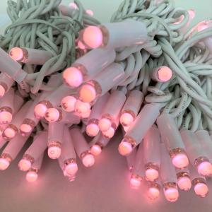 Quality Patio &amp; garden Outdoor String Lights Christmas festival lighting wholesale price Pink LED for wedding or birthday party wholesale