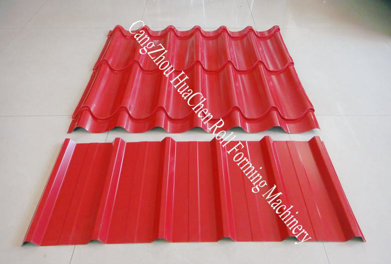 Customzied Color High Speed Roof Tile Roll Forming Machine With Touch Screen Computer