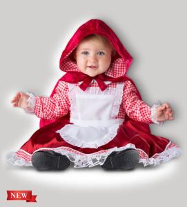 Quality Red White Infant Baby Costumes Lil Red Riding Hood 6087 for Party wholesale