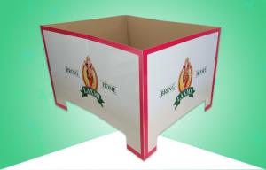 Quality Wal - Mart Full Size Cardboard Pallet Display Skirt , Pallet Retail Display For Foods / Snacks wholesale
