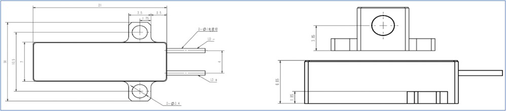 Erbium-Doped Glass Diode Lasers 1535nm 1537nm Wavelength Er Glass Laser